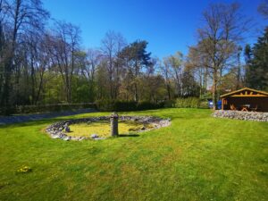 Blick Richtung jetzigem Waldgarten (April 2021)