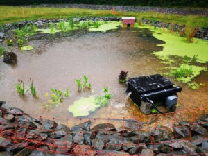 Teich-Hochwasser Hochwasser Juli 2021