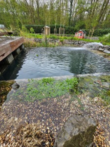 Teich-Wassereinlauf